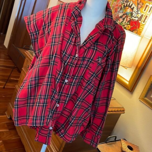 Victorias Secret Tartan Red & Black Plaid Pajama Set - XL - Picture 1 of 6